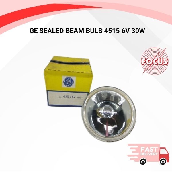 GE SEALED BEAM BULB 4515 6V 30W