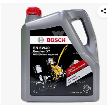 5W40 ENGINE OIL สําหรับรถยนต์ทั้งหมด BOSCH 4 LITRE