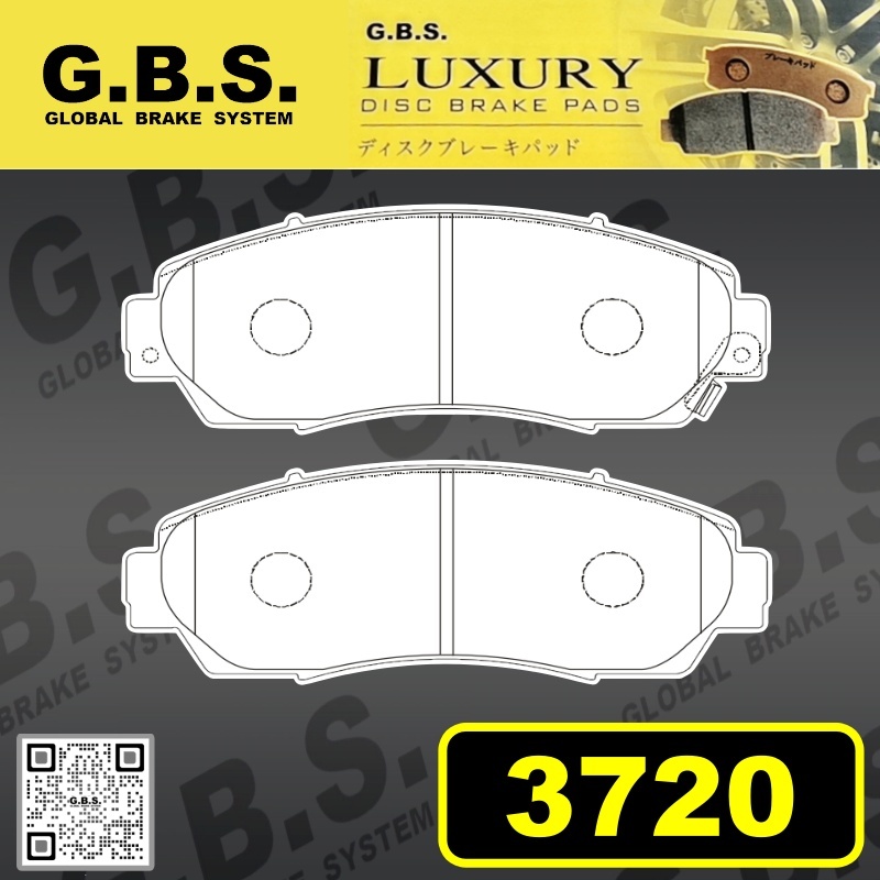 Honda CRV SWA 2.0 2.4/ TOA 2.0 2.4/ TME 1.5 2.0/ RT6 2.0/ RS3 1.5 LUXURY (FRONT) ผ้าเบรค (3720)