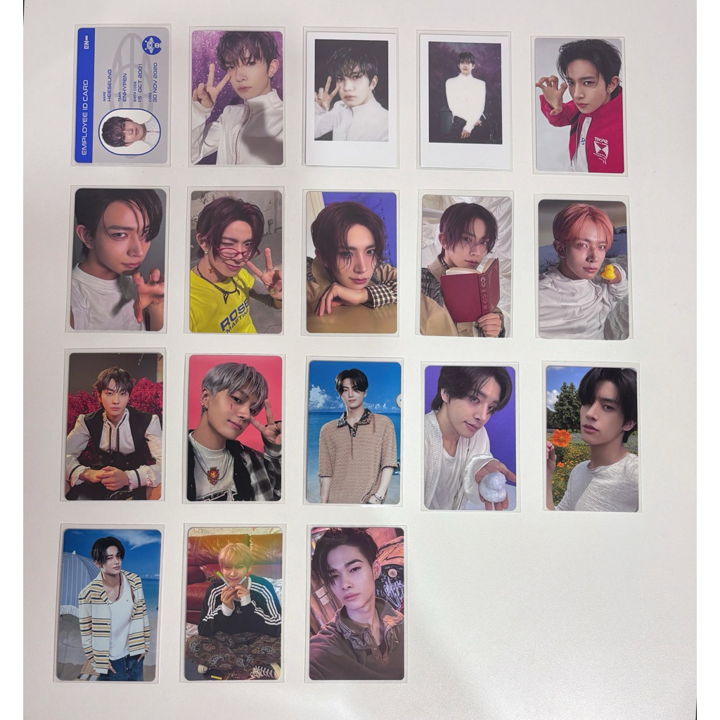 Enhypen Jungwon Heeseung Jay Jake Sunghoon Sunoo Niki อัลบั้ม โฟโต้การ์ดอย่างเป็นทางการ