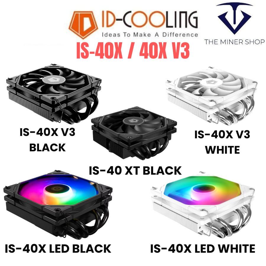 ID-Cooling IS-40X V3 4 ท่อความร้อนหม้อน้ํา CPU ลงความดัน Ultra-thin พัดลมเงียบสําหรับ Intel LGA1700/