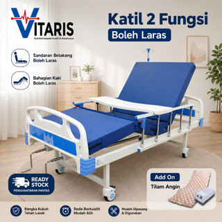 [Same-Day Delivery] Hospital Bed 2 Function Manual + Mattress + Dining Table (Katil Hospital)