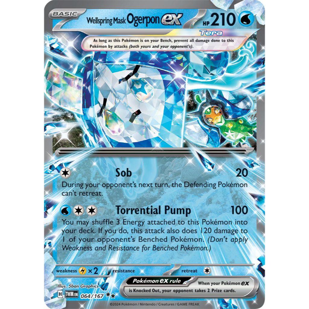 Wellspring Mask Ogerpon ex 064/167 Pokemon Twilight Masquerade