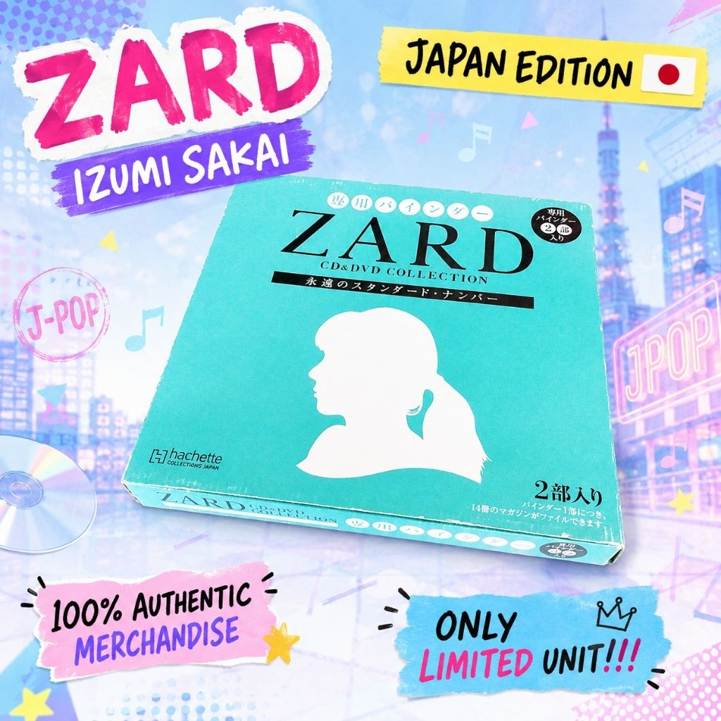 ZARD ( IZUMI SAKAI ) : CD & DVD COLLECTION BINDER BOXSET JUN25 !! ️-( % official & authentic Japan e