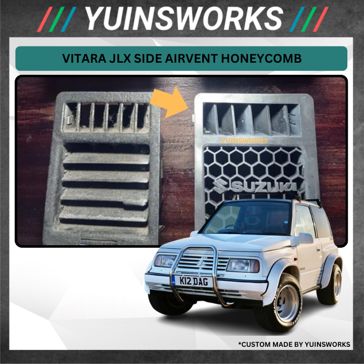 SUZUKI VITARA SE413 JLX JL Side Aircond Honeycomb Airvent (ปรับไม่ได้) โดย YUINSWORKS 3D 235