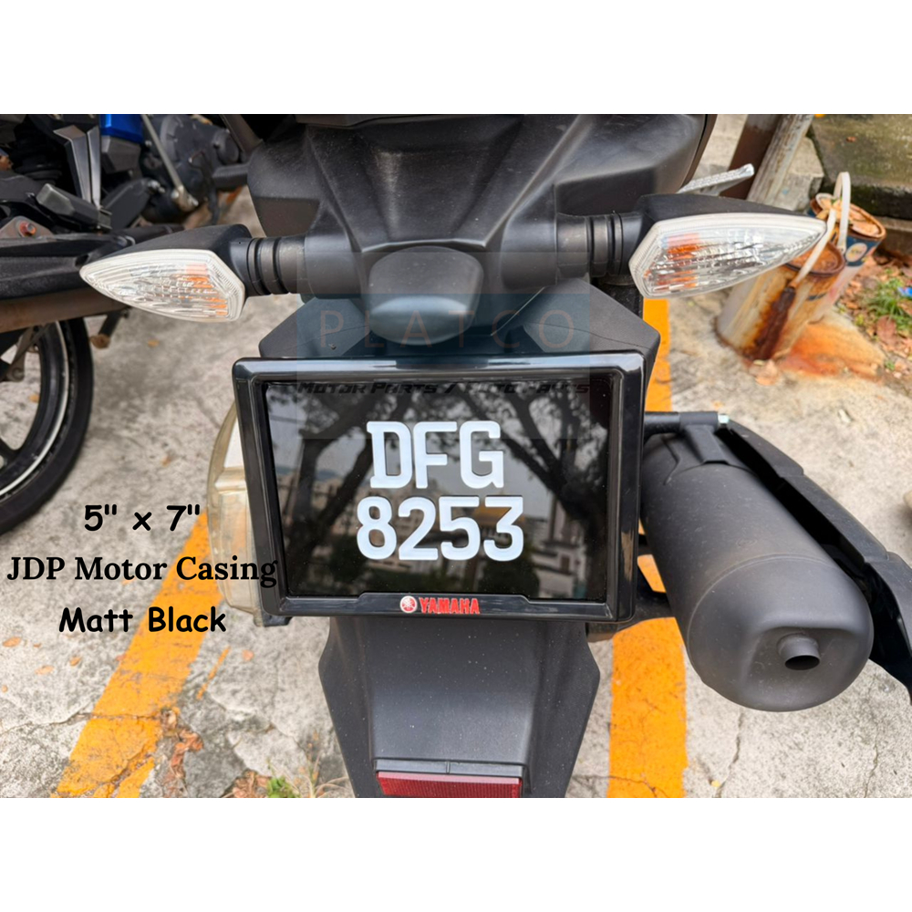 ฝาครอบเฟรมมอเตอร์ JDP พร้อมโลโก้สําหรับรถจักรยานยนต์ทุกรุ่น 5 X 7" FRAME MOTORSIKAL VIRAL BELAKANG