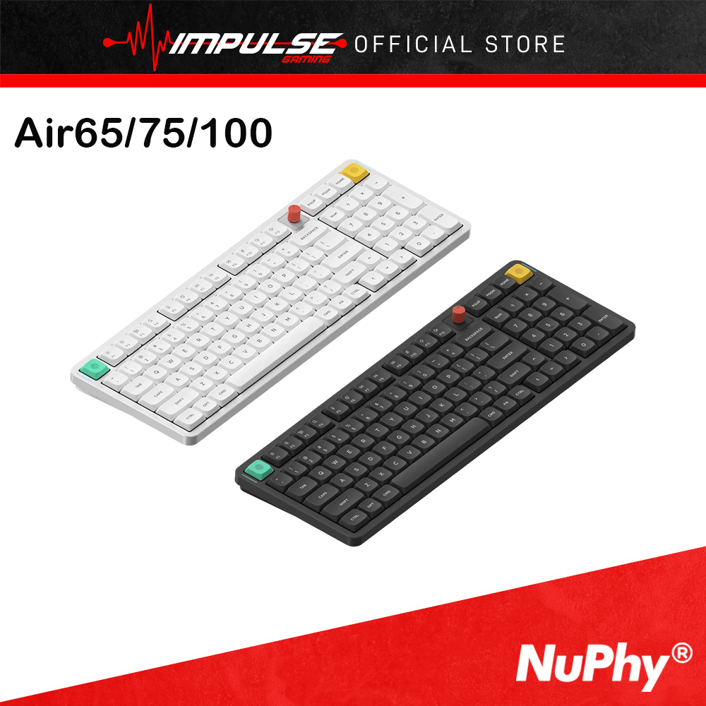 NuPhy Air65/75/100 V3 คีย์บอร์ดไร้สาย Bluetooth USB-C 2.4G RGB Backlit ปะเก็น Mount Design