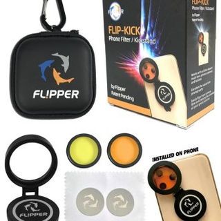 Flipper FLIP-KICK ฟิลเตอร์โทรศัพท์ เลนส์แนวปะการัง