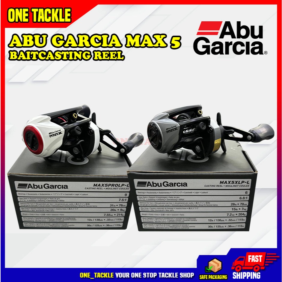 Abu Garcia Max 5 XLP Max Pro LP รอกตกปลาเบทคาสติ้ง