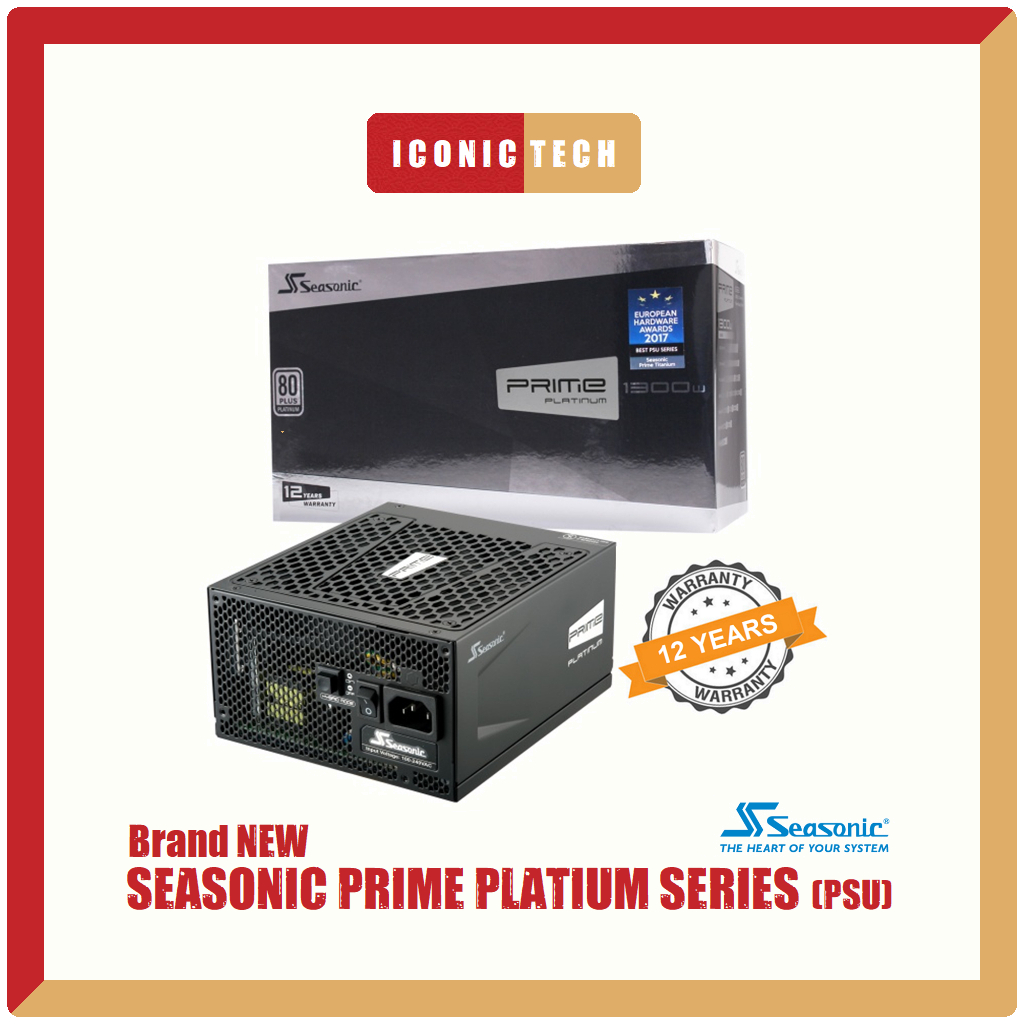 Seasonic Prime Platinum 1300PD - 1300W Full Modular PSU 1300w,1000w PRIME 1300W 80+ Gold PSU