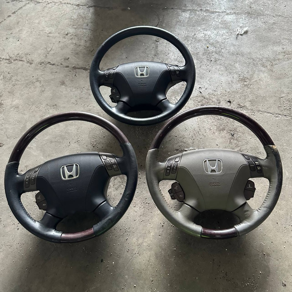 HONDA ELYSION RR1 RR3 STEERING WHEEL ใช้แล้วจากญี่ปุ่น