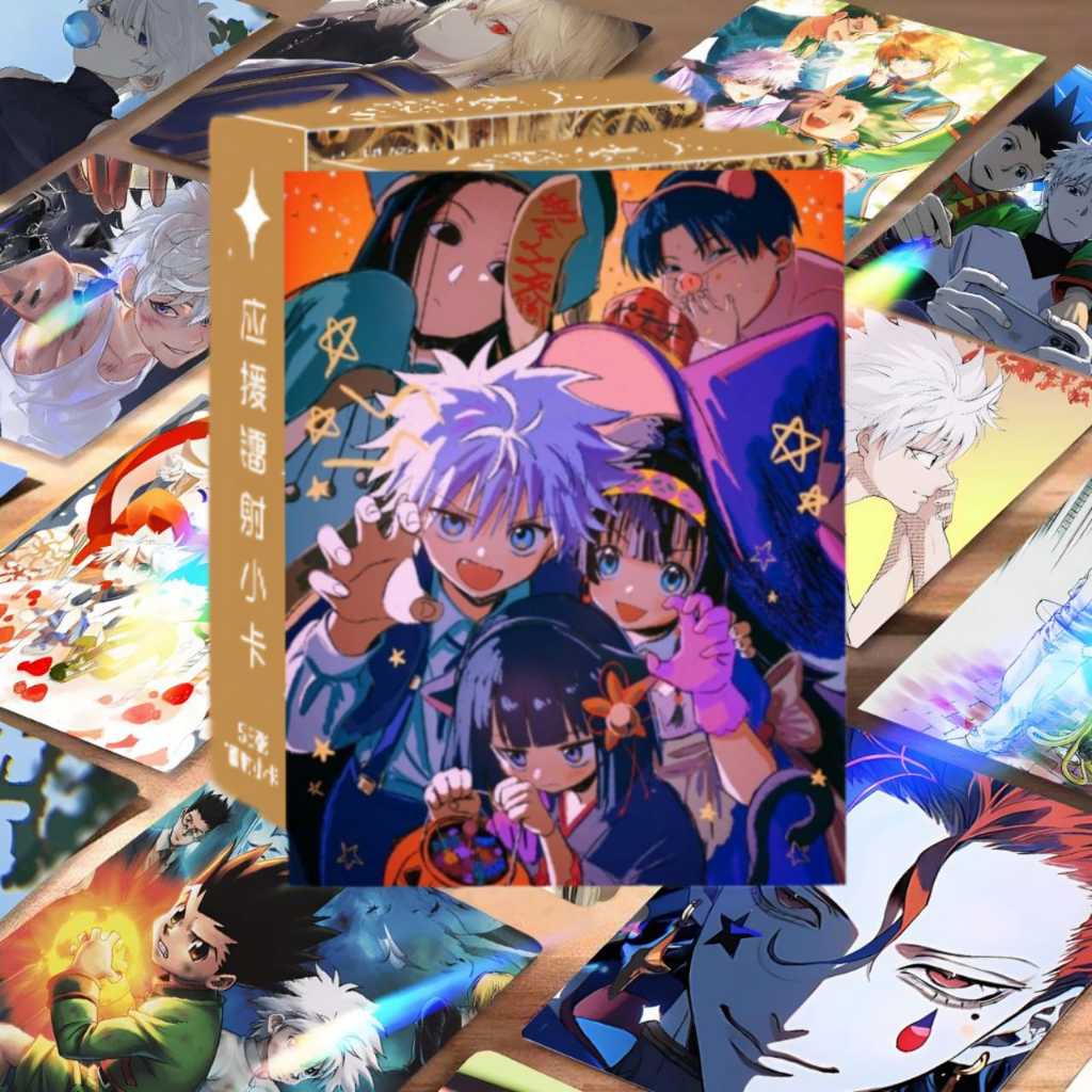 55 ชิ้น/เซ็ต Hunter x Hunter อะนิเมะ Lomo Card คอลเลกชันการ์ดเลเซอร์