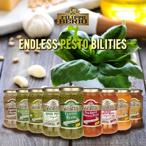FILIPPO BERIO Signature Pesto Instant Cooking Paste 190g ผลิตในอิตาลี - คลาสสิก/พริกร้อน/Sun มะเขือเ