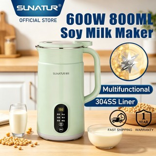 SUNATUR 800ml Multifunction Soy Milk Maker Automatic Heating Stirring Soya Bean Machine 全自动 豆浆机 多功能 破壁机