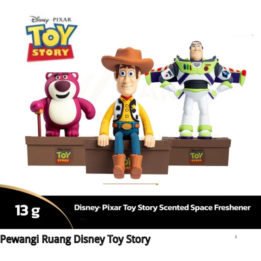 VANZO Disney Toy Story Scented Space Freshener - Woody / Buzz Lightyear /Lotso 13g@Pewangi Fuff Disn