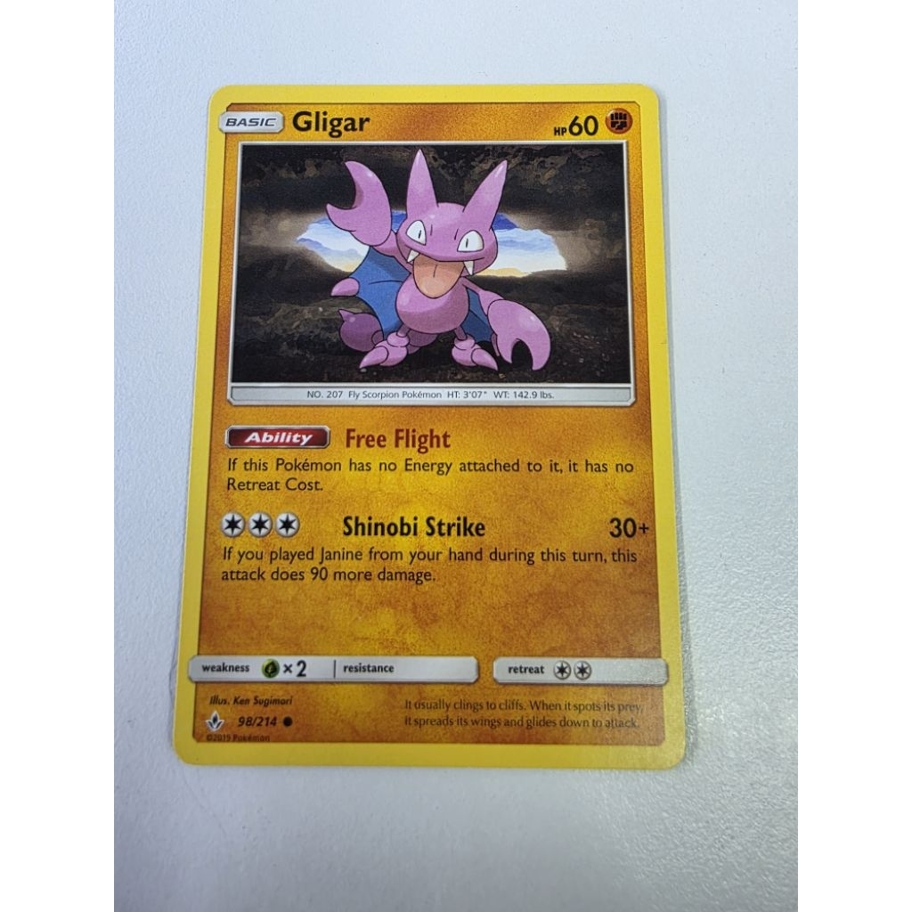 โปเกมอน TCG Gligar 98/214 ทั่วไป