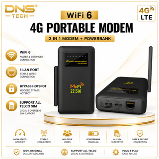 PW100 PRO Modified Unlimited Hotspot WiFi Tanpa Had 4G 5G LTE dengan Powerbank 10000mAh Modified Modem Poket Type-C