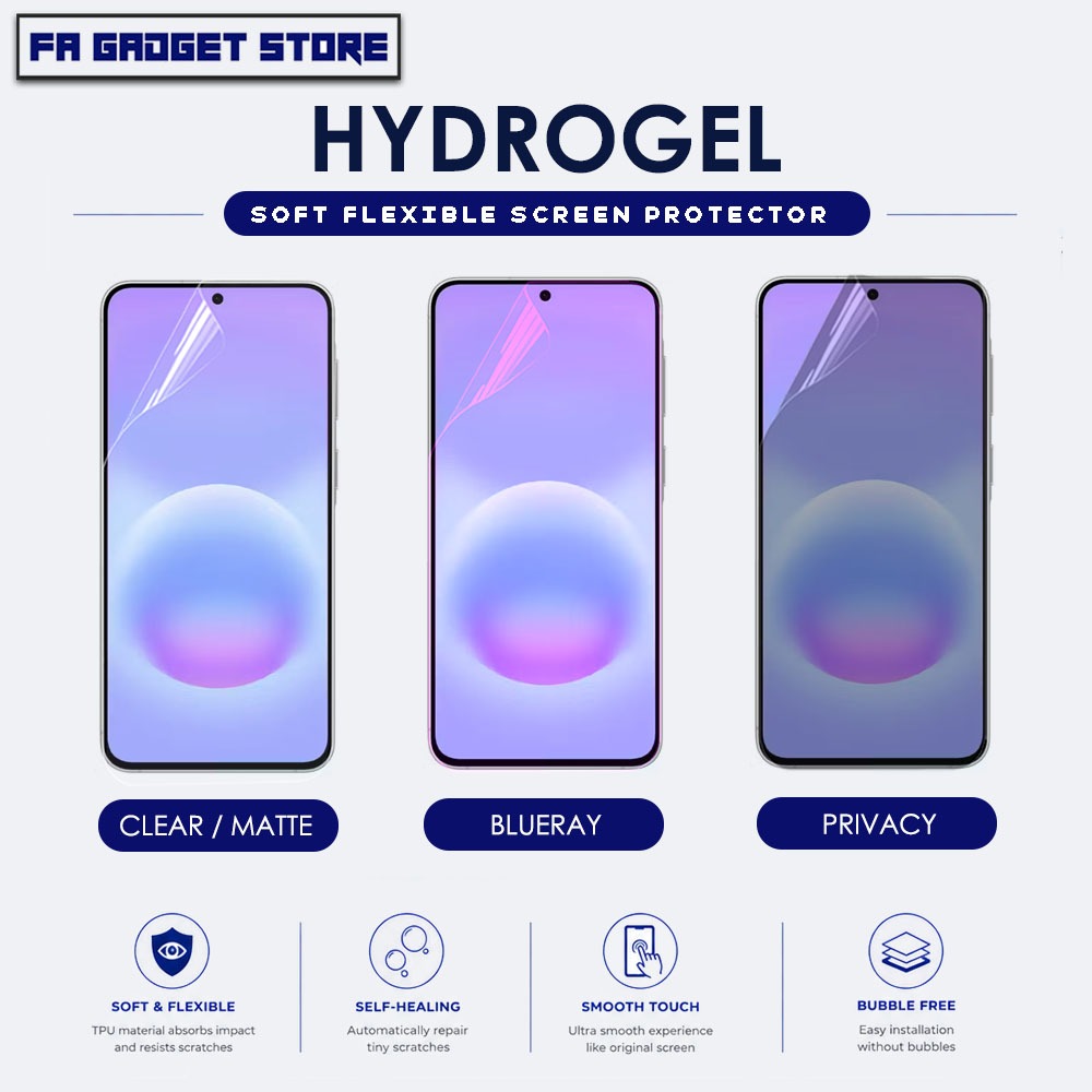 Samsung Galaxy A57 5G A27 A37 A17 A07 A56 A36 A26 A16 A06 Hydrogel Screen Protector Full Cover Film 