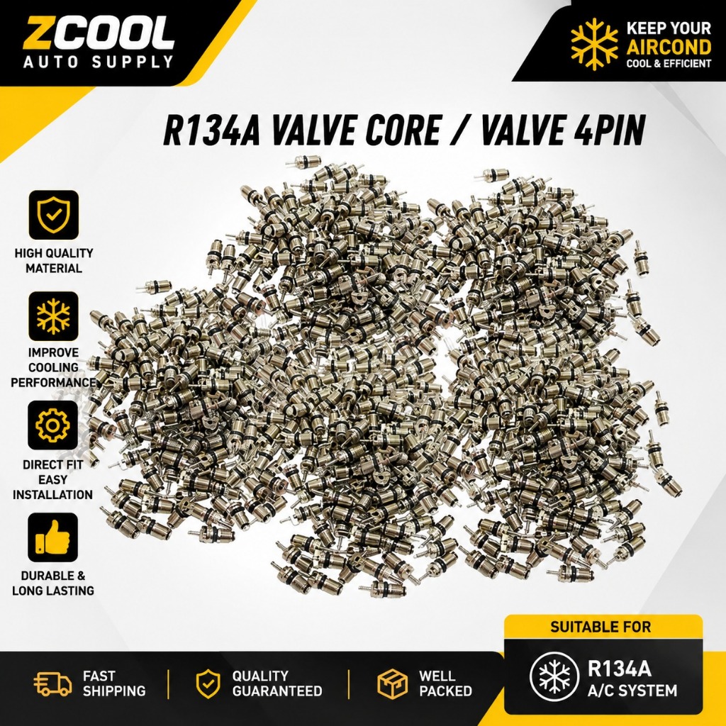 ZCOOL R134a / R12 แกนวาล์วสําหรับรถยนต์ R134a / R12 ระบบแก๊สสารทําความเย็น
