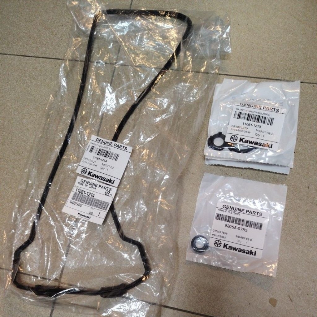 Kawasaki Z900 V1 / Z900 V2 / Z900 V3 ปะเก็นฝาครอบหัว / ปะเก็นรูปลั๊ก / ฝาครอบหัว oring Kawasaki Japa
