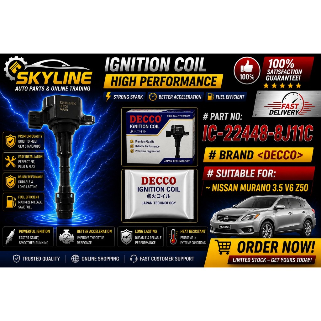 IC-22448-8J11C IGNITION PLUG COIL NISSAN MURANO 3.5 V6 Z50