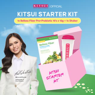 KITSUI [Starter Kit] 1x Belloss Pre & Probiotic 15's x 12g + 1x Shaker