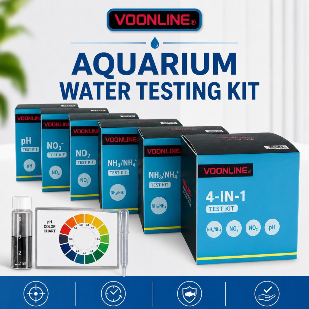 Voonline Aquarium Water Test PH Tester /Ammonia Tester /Nitrite No2 Tester/Nitrate NO3/Chlorine CL