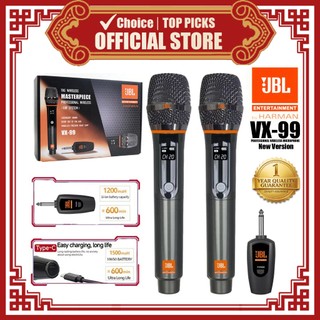 JBL VX-99 UHF Wireless Microphone Professional Karaoke Mic Plug-In Receiver for KTV Stage Use
