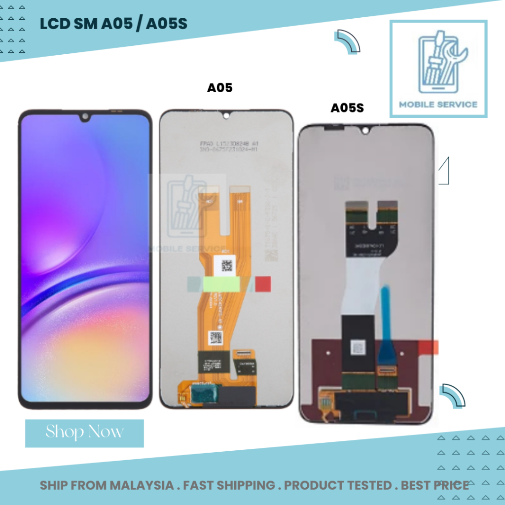 LCD Samsung SAM A05S / A05 จอแสดงผล Touch Digitizer หน้าจออะไหล่ซ่อมเปลี่ยน LCD Skrin