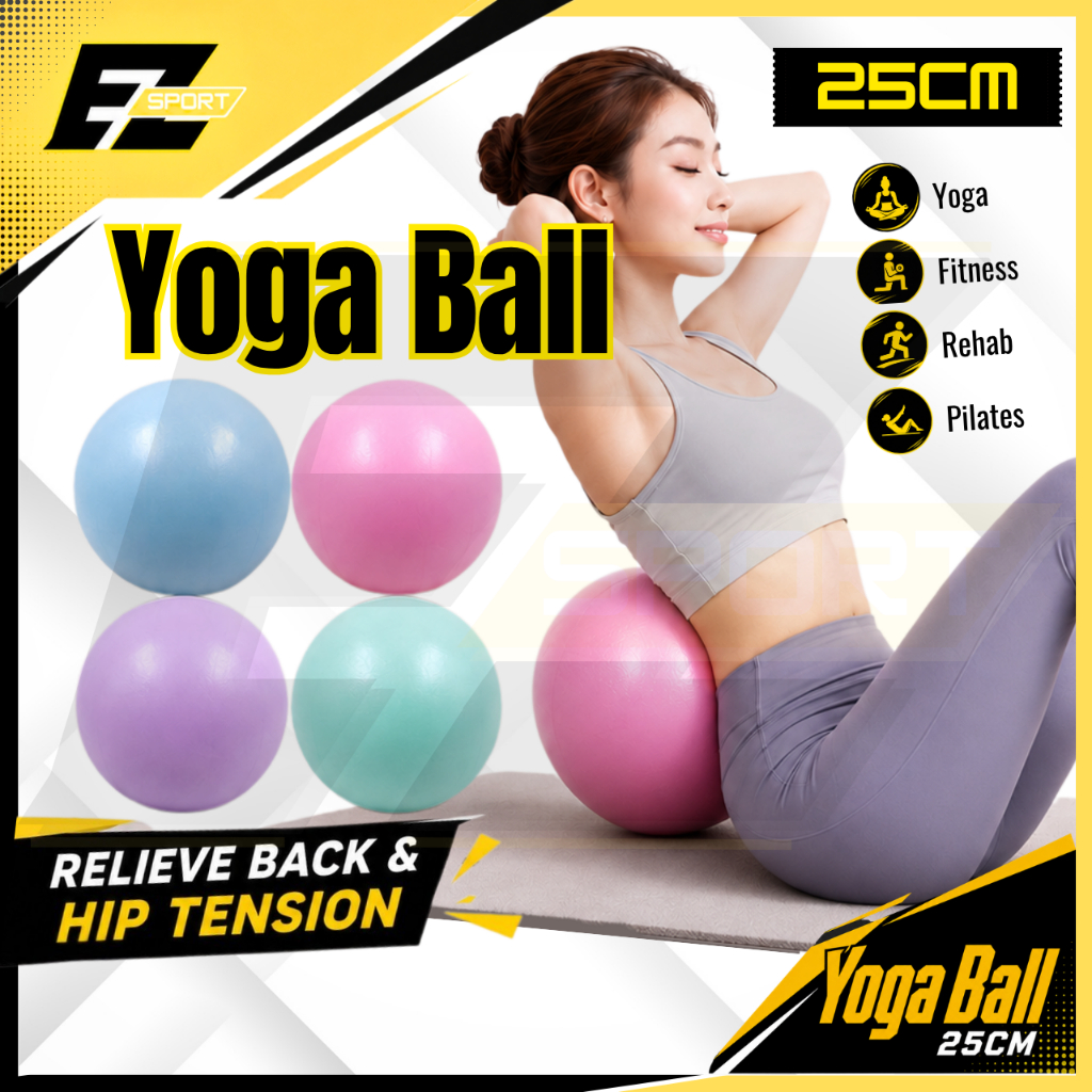 25 ซม.โยคะ Ball Pilates Ball การออกกําลังกายสําหรับ Core โยคะ Pilates Gym Ball โยคะ Bola Pilates Sen