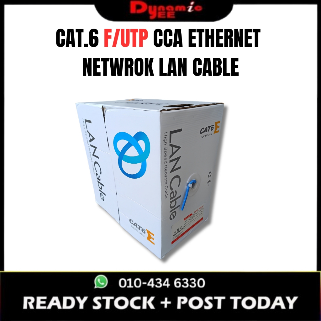 สาย LAN CAT.6 INDOOR F/UTP 23AWG 4 PAIRS CCA 300 เมตร