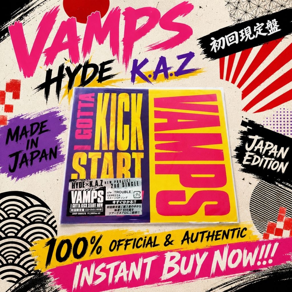 VAMPS/HYDE/LARC~EN~CIEL:I GOTTA KICK START NOW(2ND SINGLE)[CD] ️MAY21 - ( % official & authentic Jap