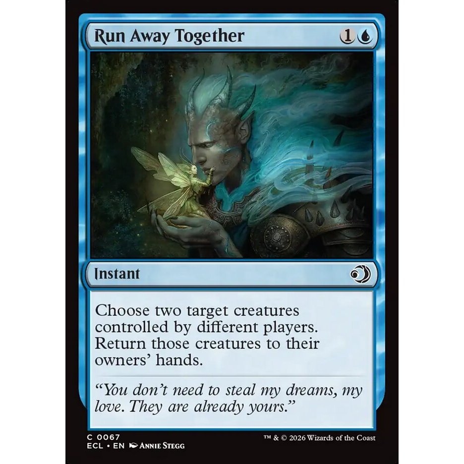 MTG: (CL) C 067 - Run Away Together การ์ดเดี่ยว Lorwyn Eclipsed