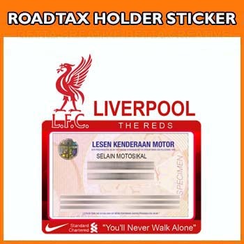 ที่ใส่สติ๊กเกอร์ Roadtax - Liverpool Bird FC BOLA