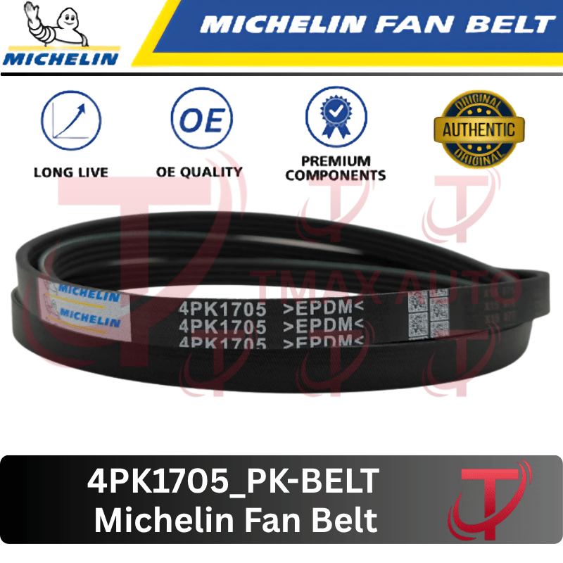 (4PK1705) เข็มขัดพัดลม Michelin Perodua Myvi EZI OLD 1.3 2005-2011
