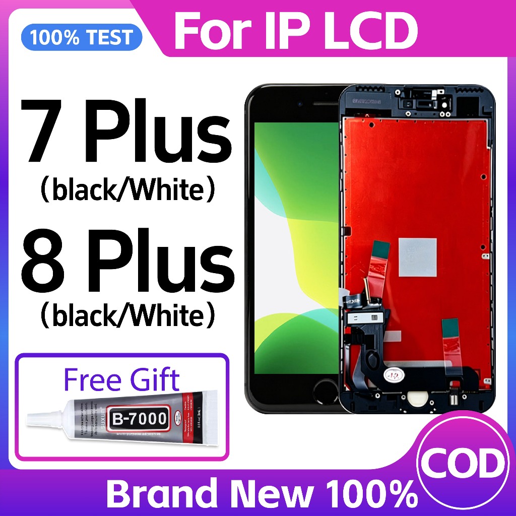 [ใหม่เอี่ยม] LCD สําหรับการเปลี่ยนประกอบหน้าจอแสดงผล iP 7 Plus / 8Plus