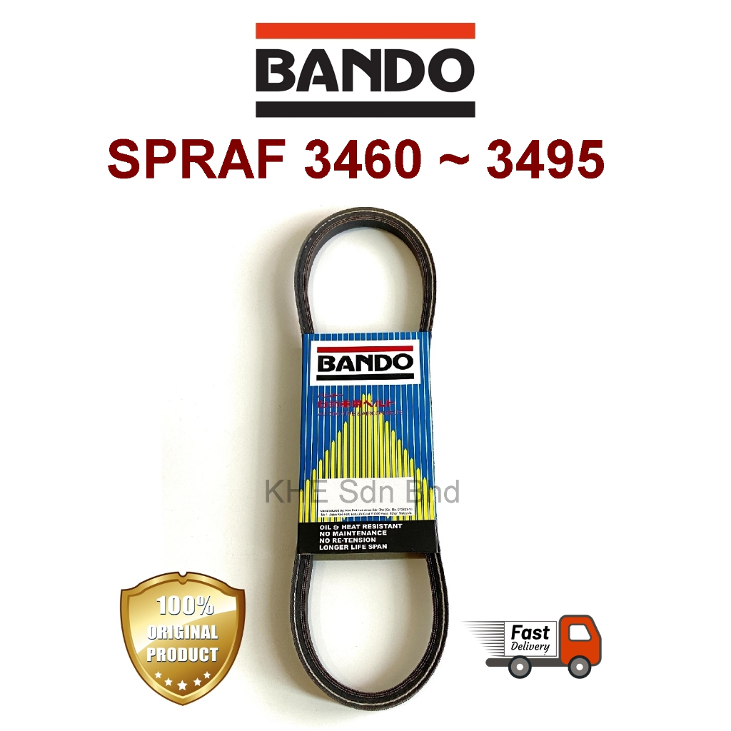 Bando Japan เข็มขัด SP-RAF 3460 3465 3470 3480 3490 SPRAF (13 x 1140 1155 1170 1200 1220 Li)