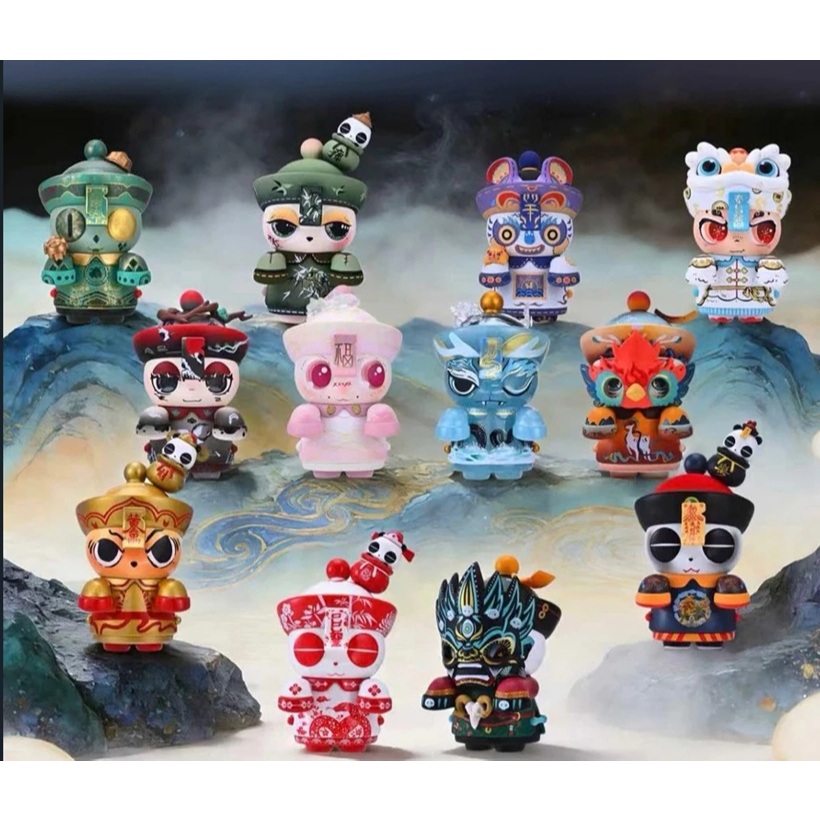 Coriander x 欧迪 Skydown Rade 四代盒 ได้รับการรับรองระดับ4 Moe Town x O Pan Dee Zombie Party Series 4 Bli