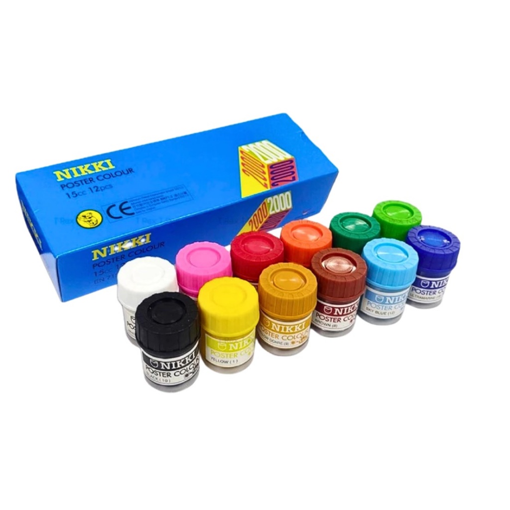 โปสเตอร์ NIKKI COLOUR 15cc 12 ชิ้น EN 71:3