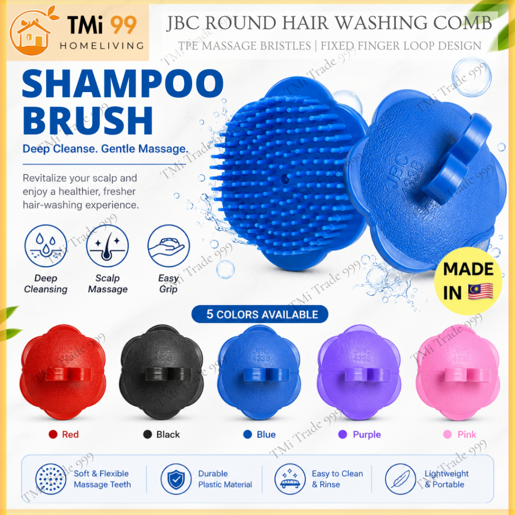 TMi Comb JBC Round Comb แปรงสระผม หวีผม ทรงกลม Sikat Rambut Bulat "JBC"