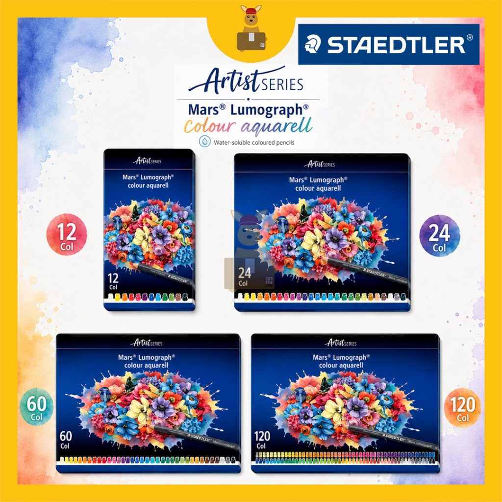 STAEDTLER Artist Series Mars Lumograph Color Aquarell Premium Water Pencil (60 สี / 120 สี)