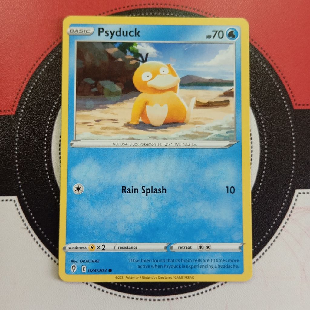 Pokemon TCG - Psyduck 024/203 - Evolving Skies (ทั่วไป)