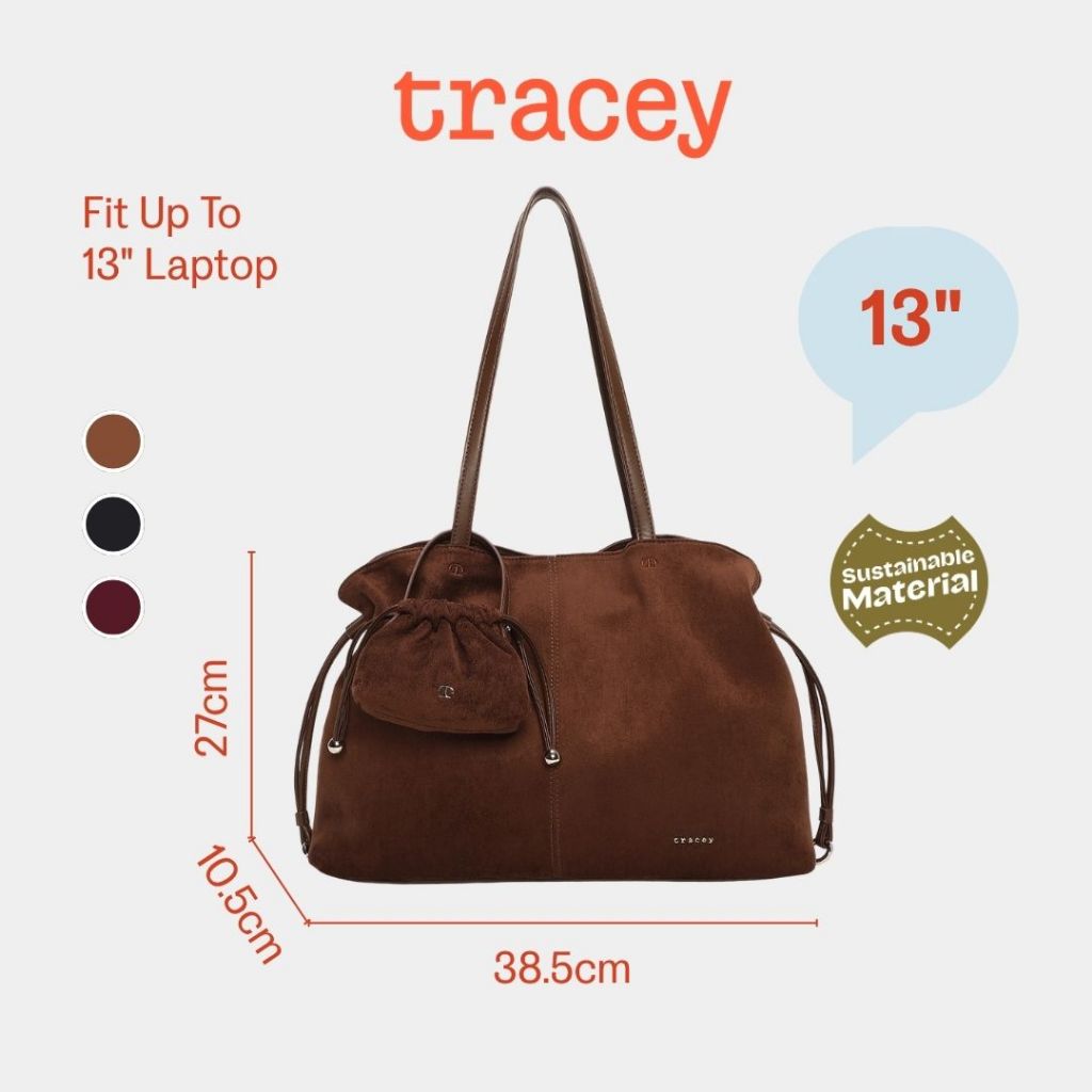 กระเป๋าสะพาย Tracey Suede Gather