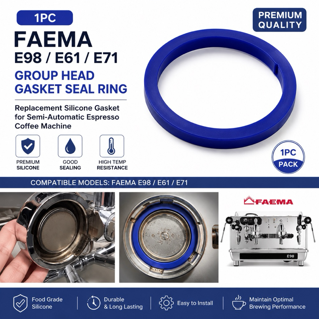 1PC ซิลิโคนพรีเมี่ยมกลุ่มหัวปะเก็นซีลสําหรับ FAEMA E98 E61 E71 Espresso กาแฟเครื่องเปลี่ยน