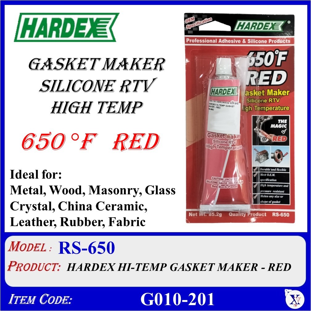 RS-650 HARDEX HI-TEMP GASKET MAKER - สีแดง (G010-201)
