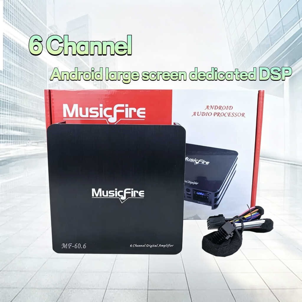 เครื่องขยายเสียงรถยนต์ DSP, หน้าจอขนาดใหญ่ Android หกช่องสัญญาณเสียง DSP โดยเฉพาะ