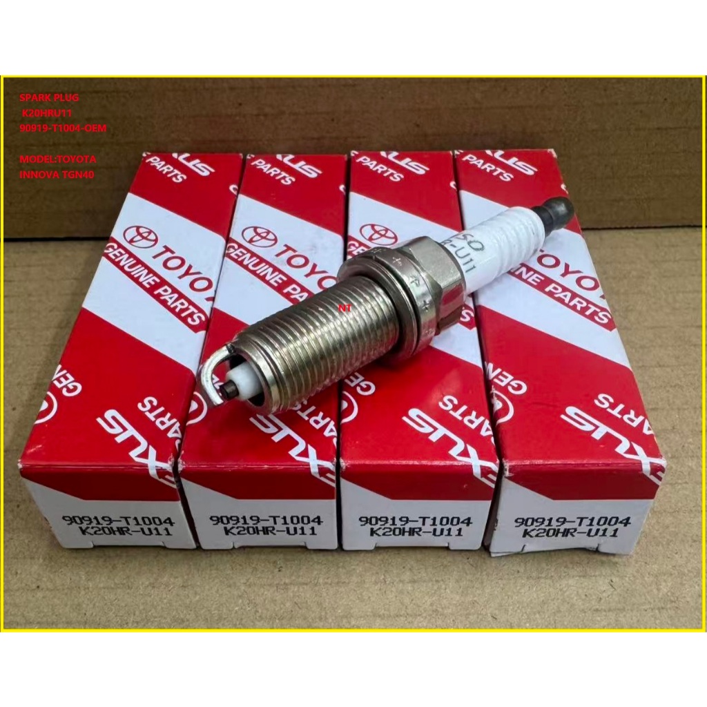 SPARK PLUG K20HRU11 90919-T1004-OEM MODEL:TOYOTA INNOVA TGN40