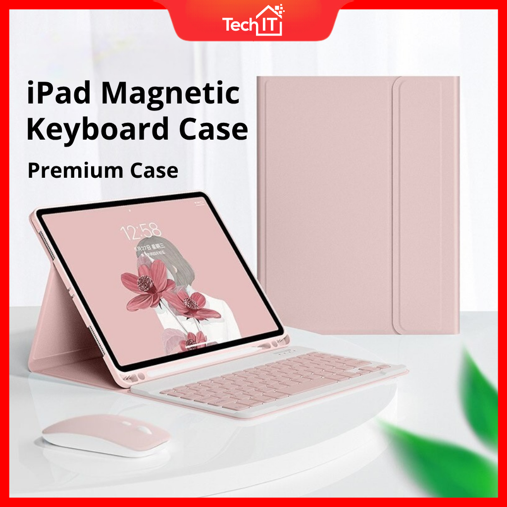 คีย์บอร์ด เคส iPad พร้อมคีย์บอร์ดไร้สาย iPad Air Case คีย์บอร์ดพร้อมเคส Magnetic iPad 10th Generatio