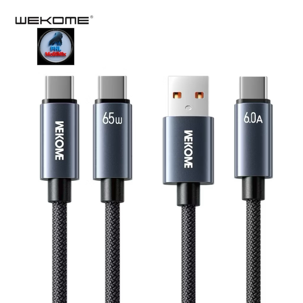 WEKOME USB/Type-C To Type-C สายชาร์จเร็ว (65W)