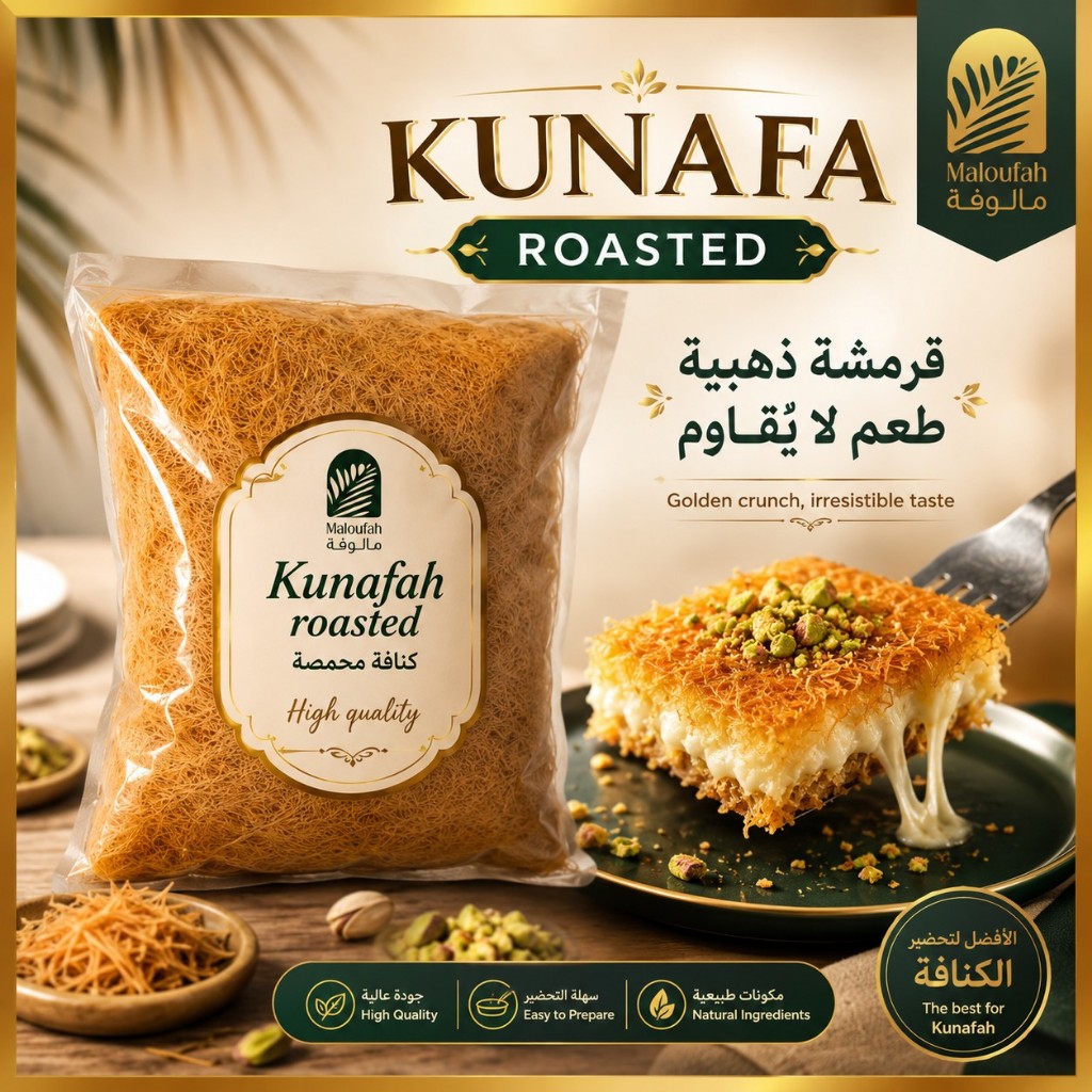 คั่ว KUNAFA เพื่อการใช้ KUNAFA 500G 1KG KUNAFA